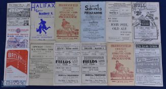 Bradford Northern Rugby League Away Programmes (13): from the 1950-51(4) & 51-2(9) seasons condition