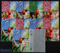 RWC 1995 Rugby Programmes (10): S Africa v France (semi-final), v Romania (small spine split) & v