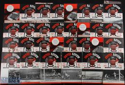 1964/65 Manchester Utd complete season home programmes nos. 1-30 (no number 29 - error by printer)