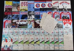 Selection of Aston Villa home match programmes 1944/45 WBA (War Cup), Coventry City (War Cup),