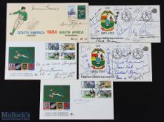 1989 Signed SA Rugby Board & Transvaal Centenaries etc First Day Covers (5): One signed by Danie