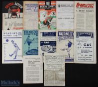 Selection of 1940s programmes 1945/46 Stoke City v Bolton Wanderers, 1946/47 Oldham Athletic v