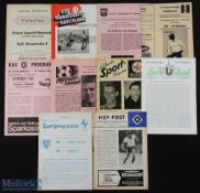 Selection of German club programme issues to include 1960/61 VfB Stuttgart v Stuttgart Kickers/