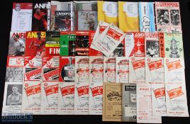 Collection of Liverpool programmes to include homes 1955/56 Bristol City, 1956/57 Leicester City,