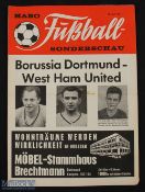 1965/66 European Cup Winners Cup s/f Borussia Dortmund v West Ham Utd 2nd leg Fubball Sonderschau