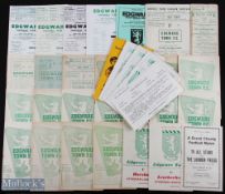 Selection of Edgware Town FC home programmes 1947/48 Old Esthameians (LS Cup), 1948/49 Maidenhead