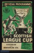 1949/50 Scottish League Cup semi-final Dunfermline Athletic v Hibernian 8 October 1949 at Tynecastle