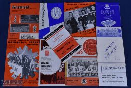 1950-60 European Cup Football Programmes, to include Arsenal v Grasshoppers 1971, Bangor City v A
