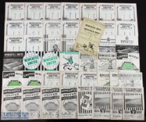 Selection of Newcastle United programmes 1947/48 Newcastle Boys v Sheffield Boys at St. James Park