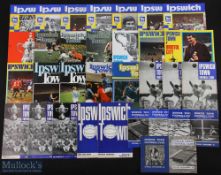 Selection of Ipswich Town home programmes 1958/59 Rotherham Utd, 1961/62 Norwich City (FAC