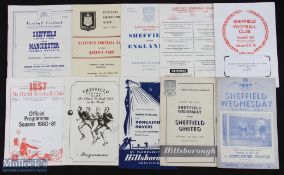 Selection of Sheffield Wednesday home programmes 1952/53 Doncaster Rovers (Gregg in goal) (County