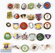 30 British Non-League Football Badges metal and enamel, with noted teams of Osset, Aberystwyth,