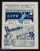 1938/39 Manchester City v Sheffield Utd Div. 2 match programme 22 October 1938; fair. (1)