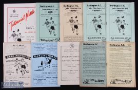 Selection of Darlington home programmes 1957/58 Chelsea (FAC replay), 1958/59 All Stars XI