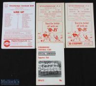 Non-League Stourbridge FC home programmes 1957/58 Selected XI (testimonial) (Bert Williams, Bill