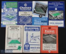 1958/59 Manchester United away programmes Blackburn Rovers, Chelsea, Birmingham City, Everton,