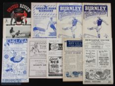 Selection of 1940s programmes 1945/46 Manchester City v Sheffield Utd, 1946/47 Newcastle Utd v