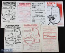 Selection of Portadown FC home match programmes 1950/51 Glentoran, 1954/55 Glenavon, 1955/56