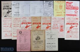 Non-League Alfreton FC home programmes 1959/60 Belper Town, 1960/61 Matlock Town, 1962/63 Belper