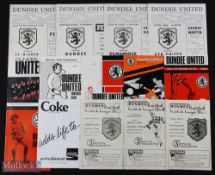 Dundee Utd home programmes 1953/54 Queens Park, 1956/57 Stenhousemuir, 1957/58 Hibernian (SC),