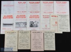 Selection of Witton Albion home programmes 1948/49 Ellesmere Port Town, 1949/50 Ellesmere Port Town,