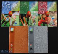 RWC 1995 England etc Rugby Programmes (5): Pool games v Western Samoa & Argentina, qu-final v