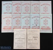 Selectin of Ballymena Utd home match programmes 1957/58 Distillery, 1958/59 Linfield, 1960/61