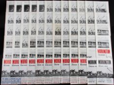 Collection of Workington home programmes 1957/58 Darlington, 1958/59 Crewe Alexandra, Millwall,