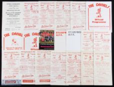 Non-League Stanford FC home programmes 1956/57 Corby (reserves), 1957/58 Potton Utd, 1959/60