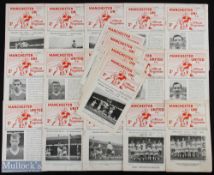 Collection of Manchester United home reserve programmes full season less Blackpool, Derby County,