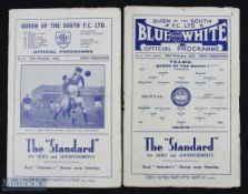 1951/52 Queen of the South v Hearts Scottish Cup programme 23 February 1952, 1953/54 Queen of the