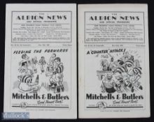 1951 Festival of Britain match programme West Bromwich Albion v SC Wacker (Austria) 12 May 1951, v