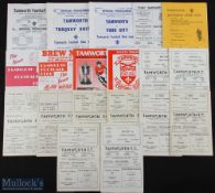 Non-League Tamworth FC home programmes 1953/54 WBA 'A' (no Albion line-up), 1954/55 Shrewsbury