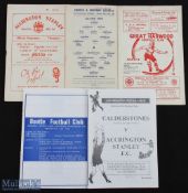 Accrington Stanley home programmes 1953/54 All Star XI (Carey, Hardwick, Welsh, Johnston etc.),