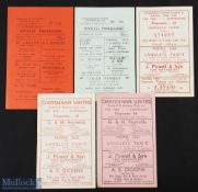 Collection of Chippenham Town home programmes 1948/49 Welton Rovers (fold out type), 1949/50