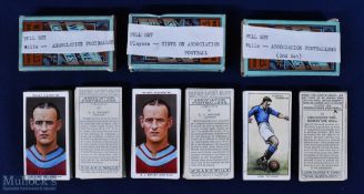 Wills Footballer Cigarette Cards, 3 full sets to include Association Footballers 1st and 2nd set,