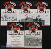 1953/54 Manchester United home programmes Portsmouth, Huddersfield Town, Sunderland,