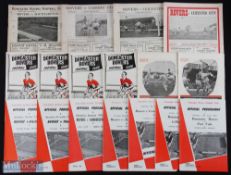 Selection of Doncaster Rovers home programmes 1947/48 Southampton, 1951/52 Cardiff City, 1952/53