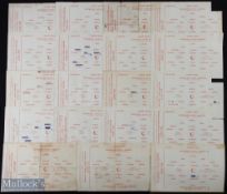 1958/59 Collection of Manchester United home reserve programmes full season less Bolton Wanderers,