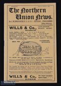 1910 Rugby Lge Programme, Northern Union News: Huddersfield v Ebbw Vale 3rd September 1910, has a