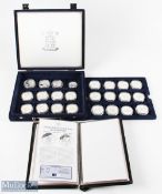 Royal Mint European Football Championship '96 Silver Proof Collection 24 silver medals, all within