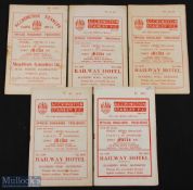 Selection of Accrington Stanley home match programmes 1956/57 Bradford PA, 1958/59 Swindon Town (