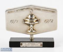 1971-72 Texaco International League Competition Winners Derby Jimmy Gordon Silver Hallmarked