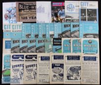Selection of Manchester City home match programmes 1944/45 Crewe Alexandra, 1946/47 Burnley, 1947/48