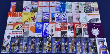 1961-2009 Leeds Rhinos Rugby League Programmes (100+): To also include a collection of 13 kit badges
