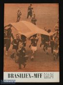 1960 Malmo FF v Brazil (National team including Pele, Garrincha, Santos, Gilmar etc) match programme