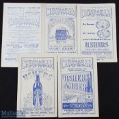 Collection of Chippenham Town home programmes 1953/54 Dorchester Town, 1954/55 Wells City, 1956/57