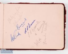 1955-56 Manchester United Championship winning Team Autograph Book, containing - Matt Busby,