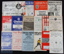 Selection of football programmes to include 1944/45 Rochdale v Preston NE, Doncaster Rovers v