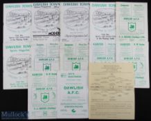 Selection of Dawlish Town FC home programmes 1973/74 Bridgwater Town, 1974/75 Chippenham, 1975/76